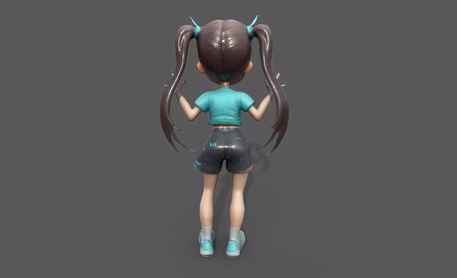 Chibi Adventure Heroes Pack 3 Low-poly 3D model_70