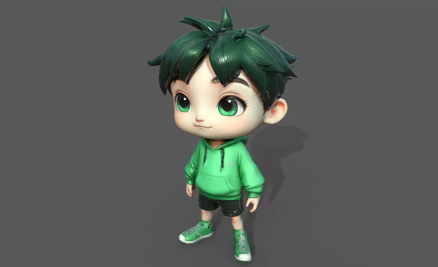 Chibi Adventure Heroes Pack 3 Low-poly 3D model_32