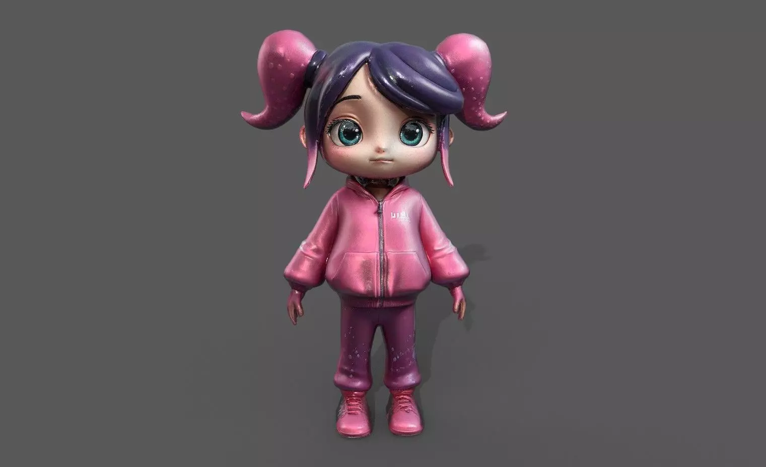 Chibi Adventure Heroes Pack 3 Low-poly 3D model_3