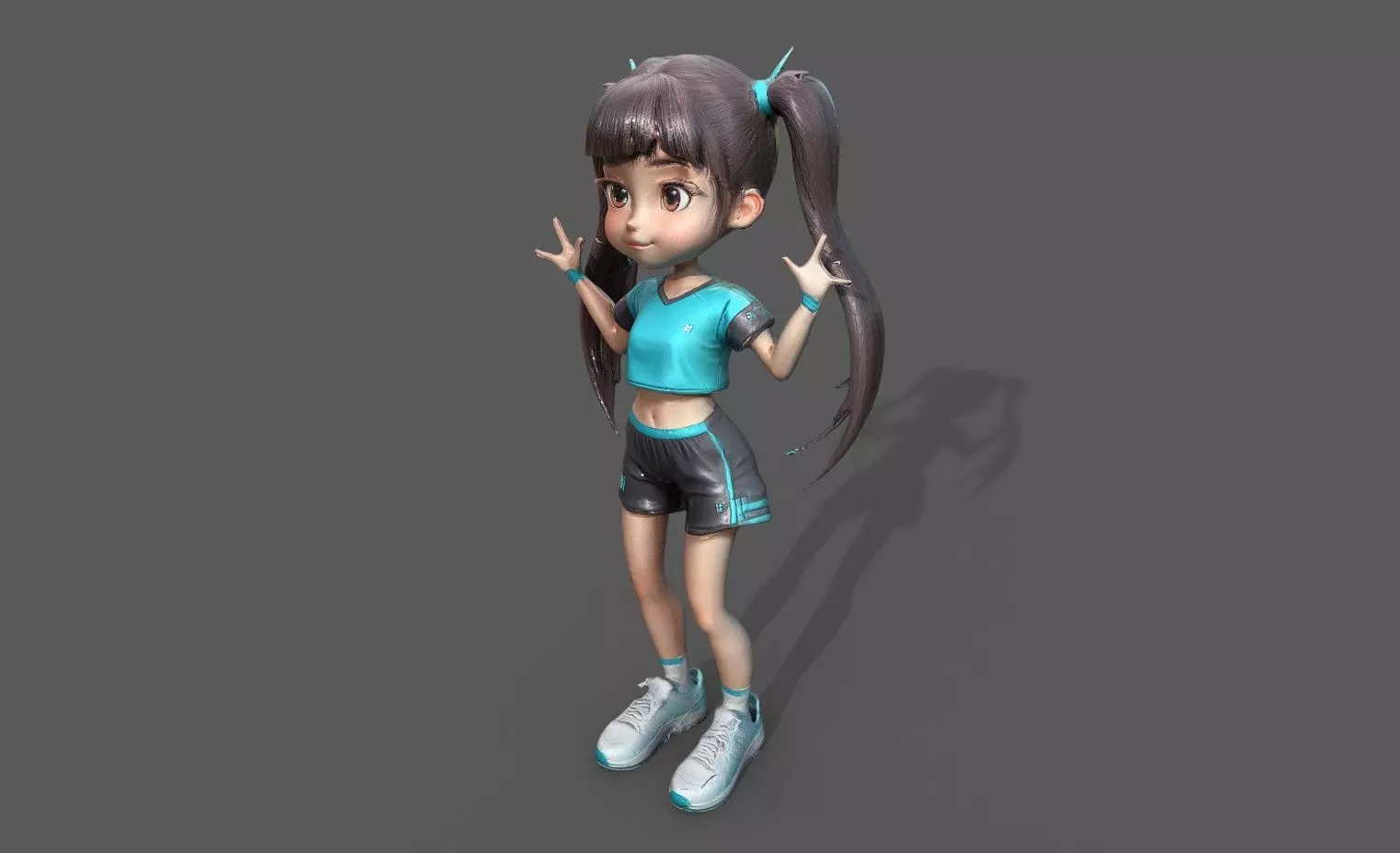 Chibi Adventure Heroes Pack 3 Low-poly 3D model_30