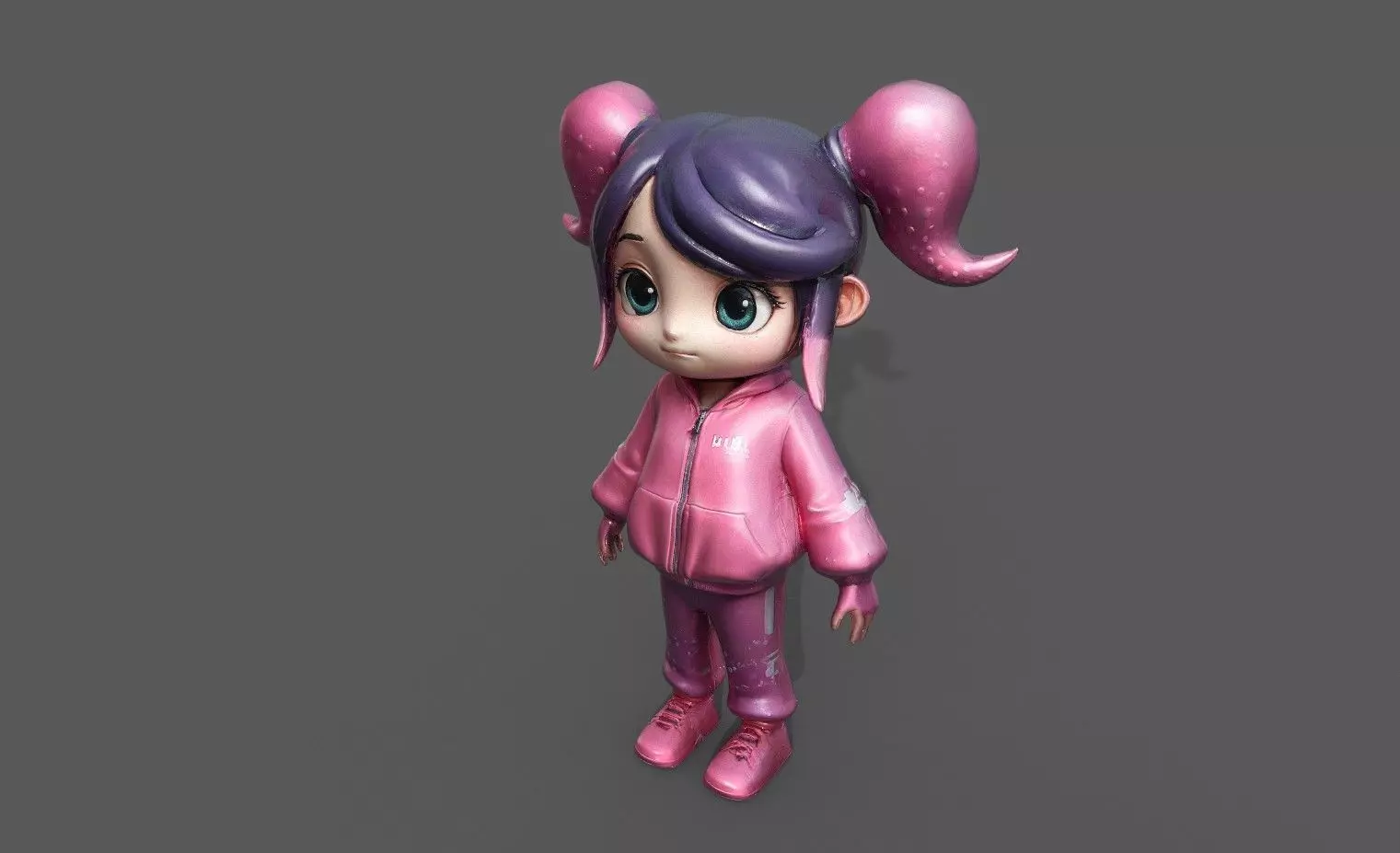 Chibi Adventure Heroes Pack 3 Low-poly 3D model_23
