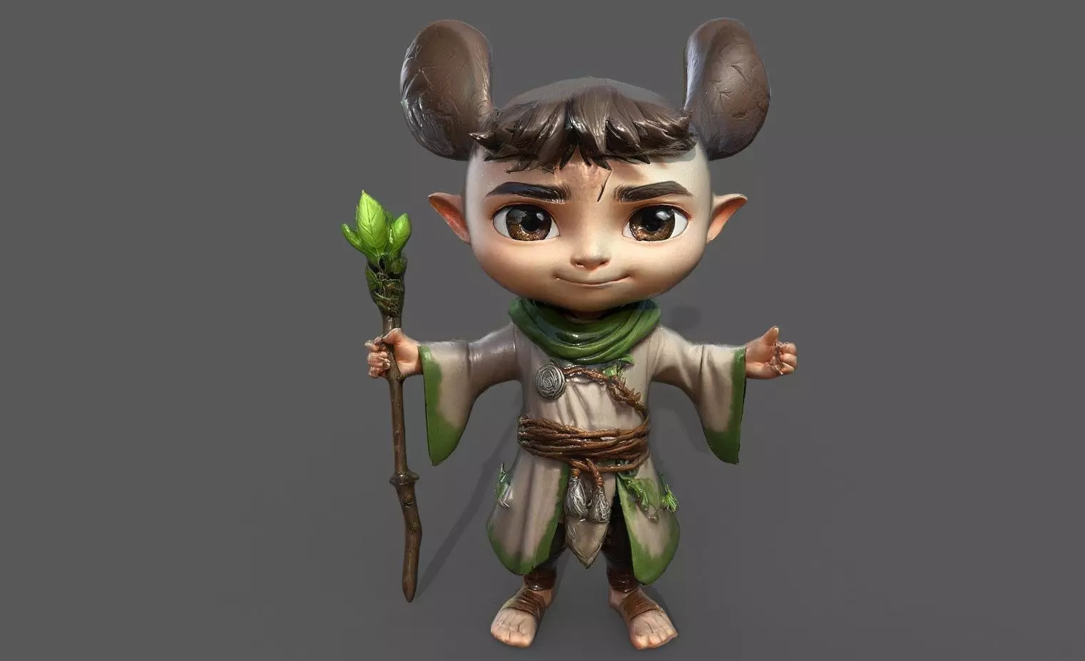 Chibi Adventure Heroes Pack 3 Low-poly 3D model_20