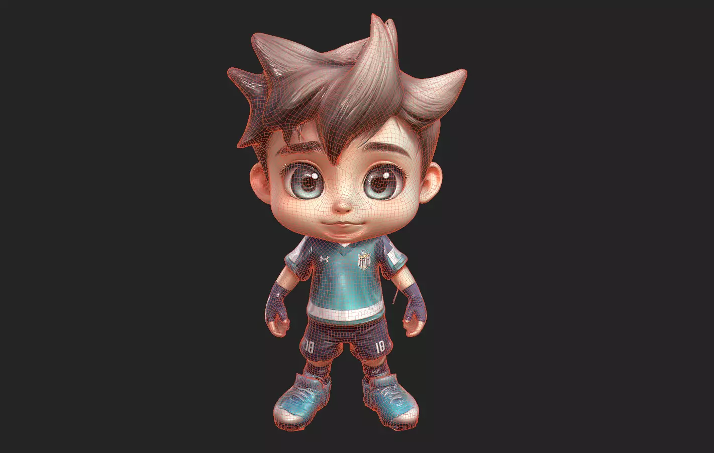 Chibi Adventure Heroes Pack 3 Low-poly 3D model_99