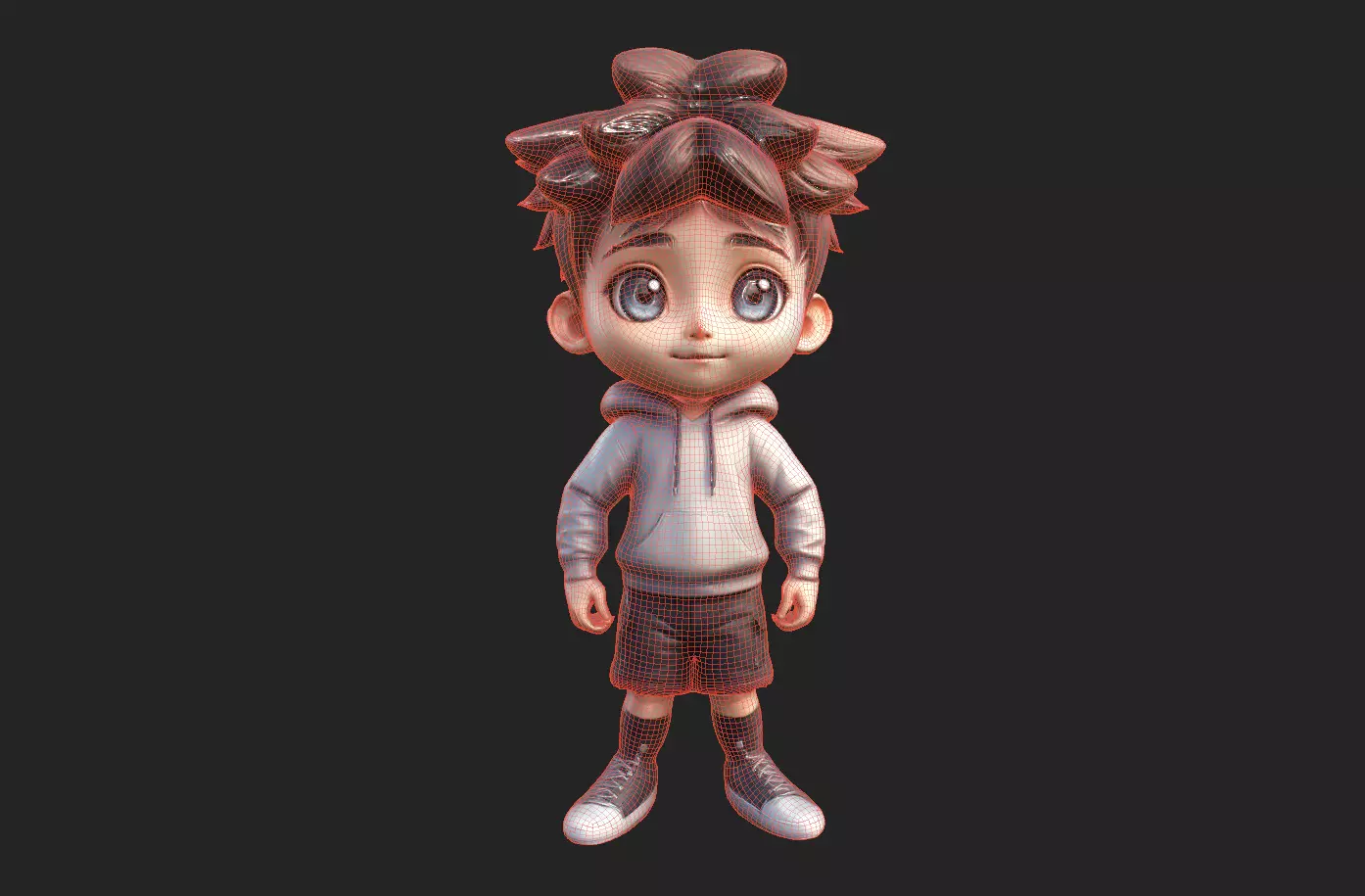 Chibi Adventure Heroes Pack 3 Low-poly 3D model_85