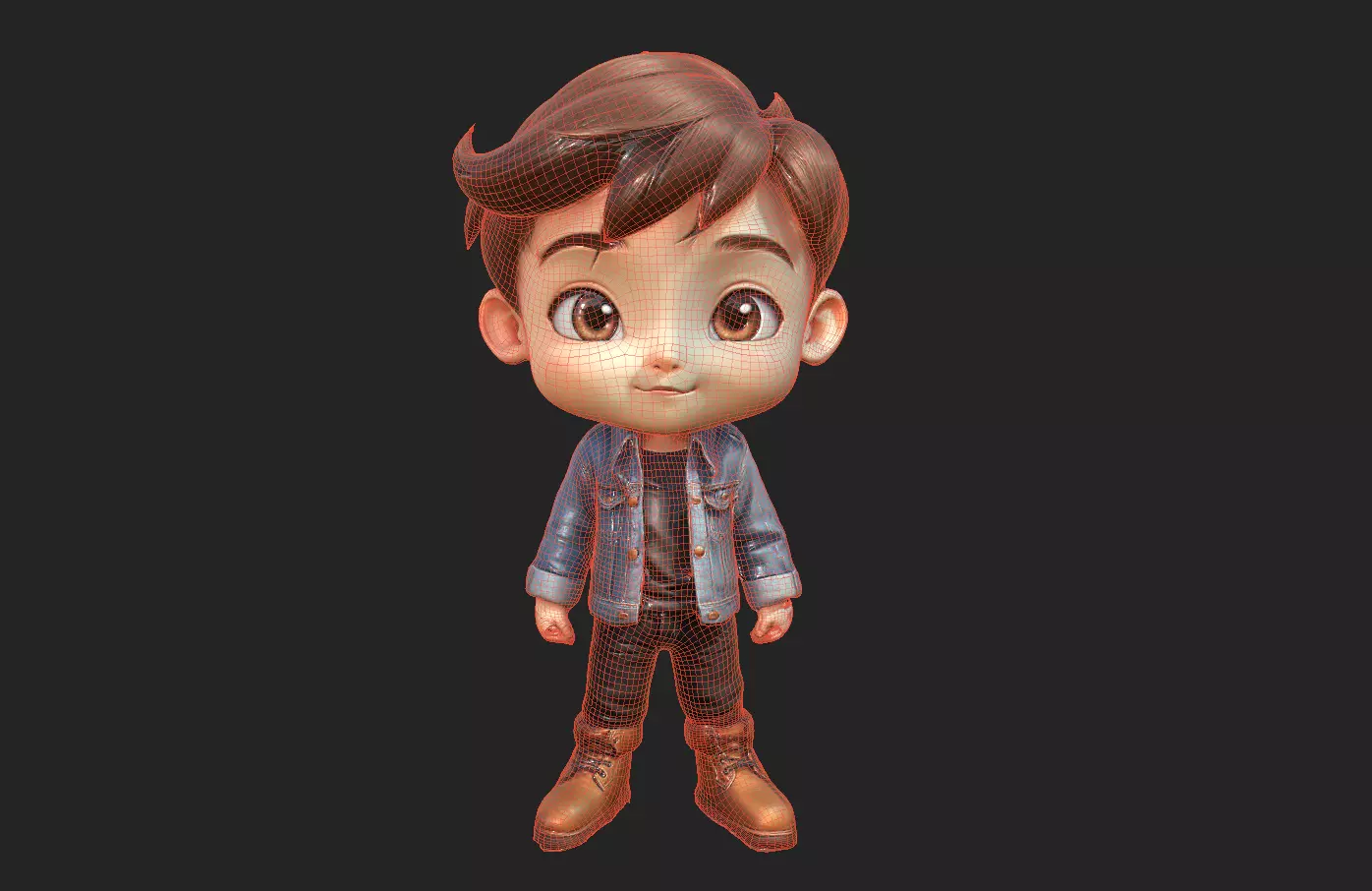 Chibi Adventure Heroes Pack 3 Low-poly 3D model_89