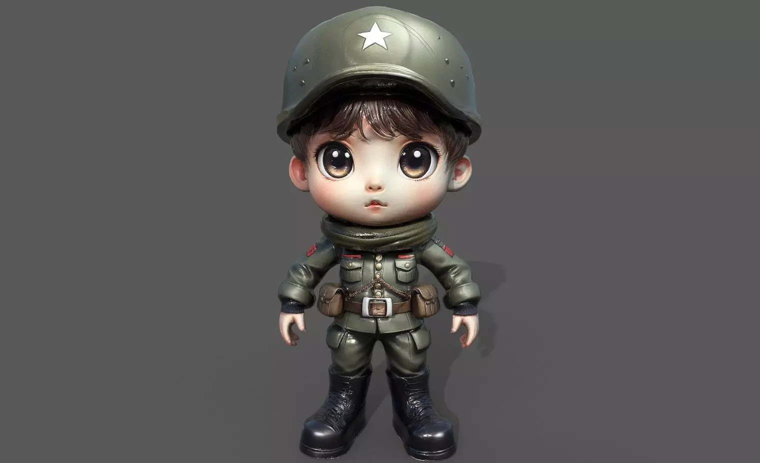 Chibi Adventure Heroes Pack 3 Low-poly 3D model_16