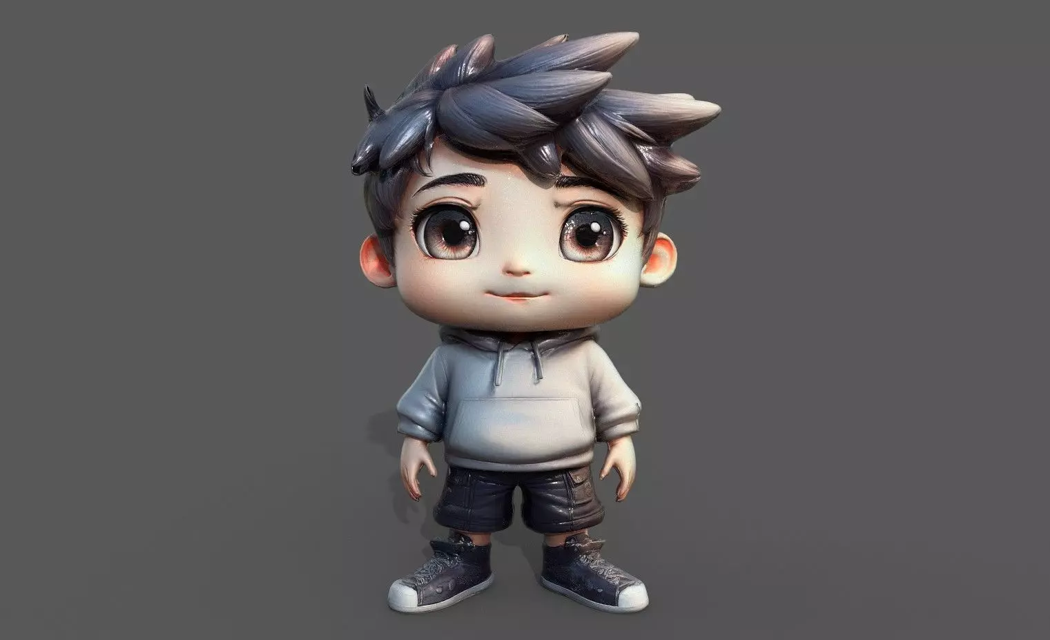 Chibi Adventure Heroes Pack 3 Low-poly 3D model_8