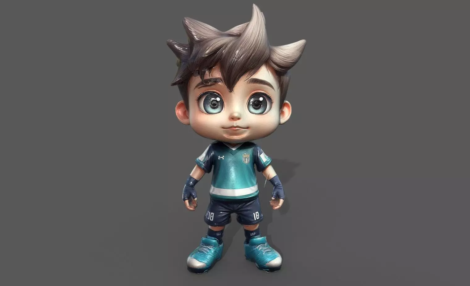 Chibi Adventure Heroes Pack 3 Low-poly 3D model_19