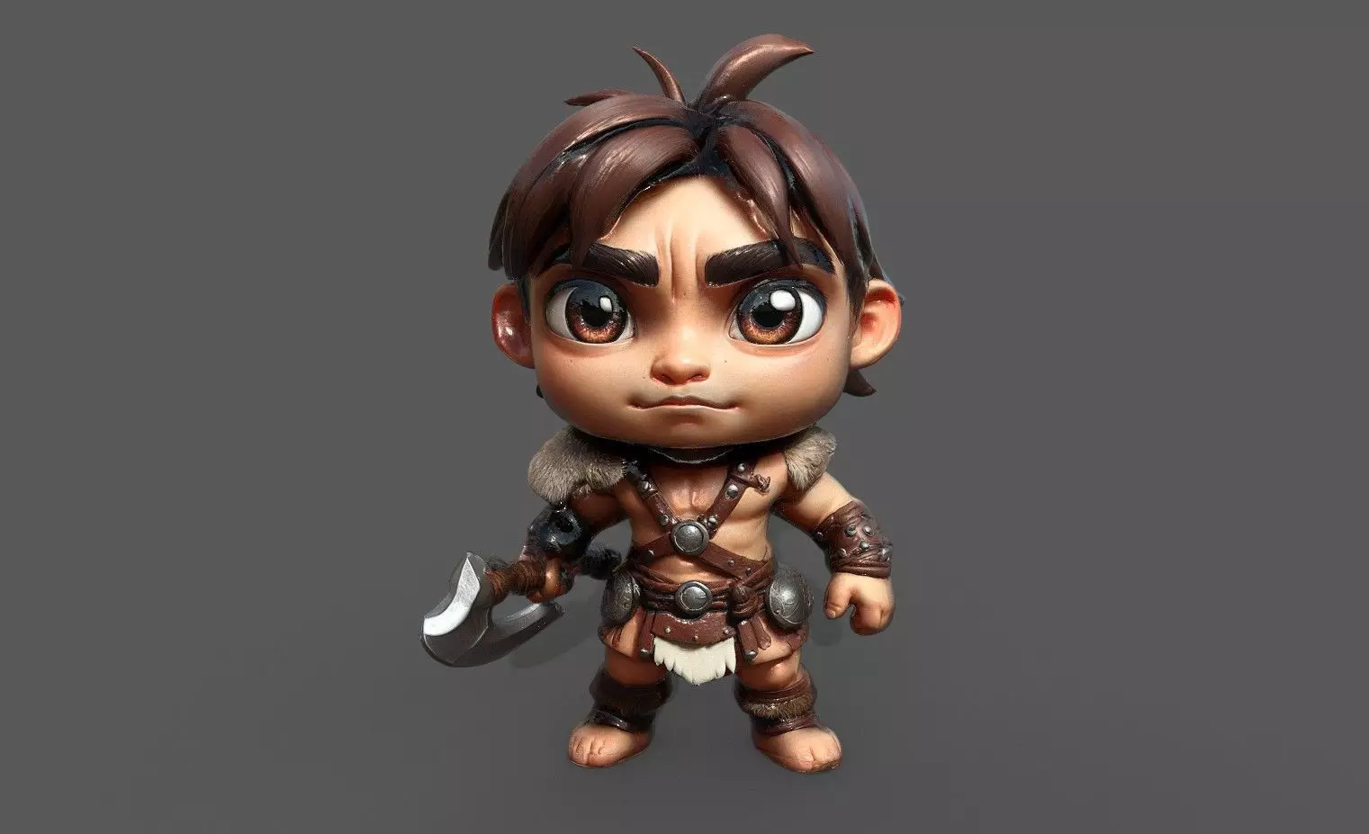 Chibi Adventure Heroes Pack 3 Low-poly 3D model_18
