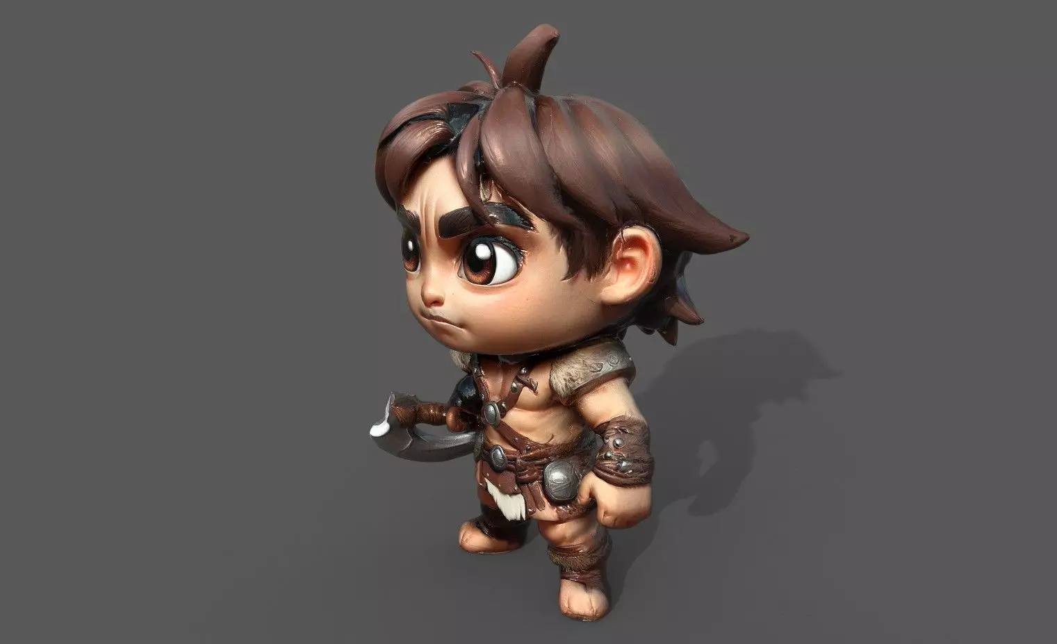 Chibi Adventure Heroes Pack 3 Low-poly 3D model_38