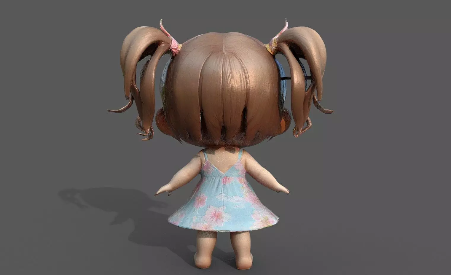 Chibi Adventure Heroes Pack 3 Low-poly 3D model_77