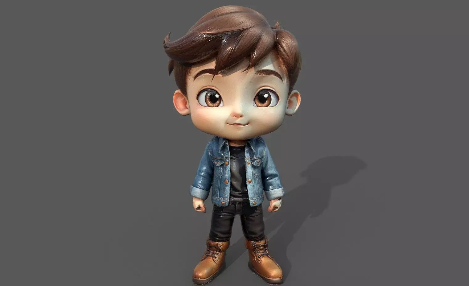 Chibi Adventure Heroes Pack 3 Low-poly 3D model_9