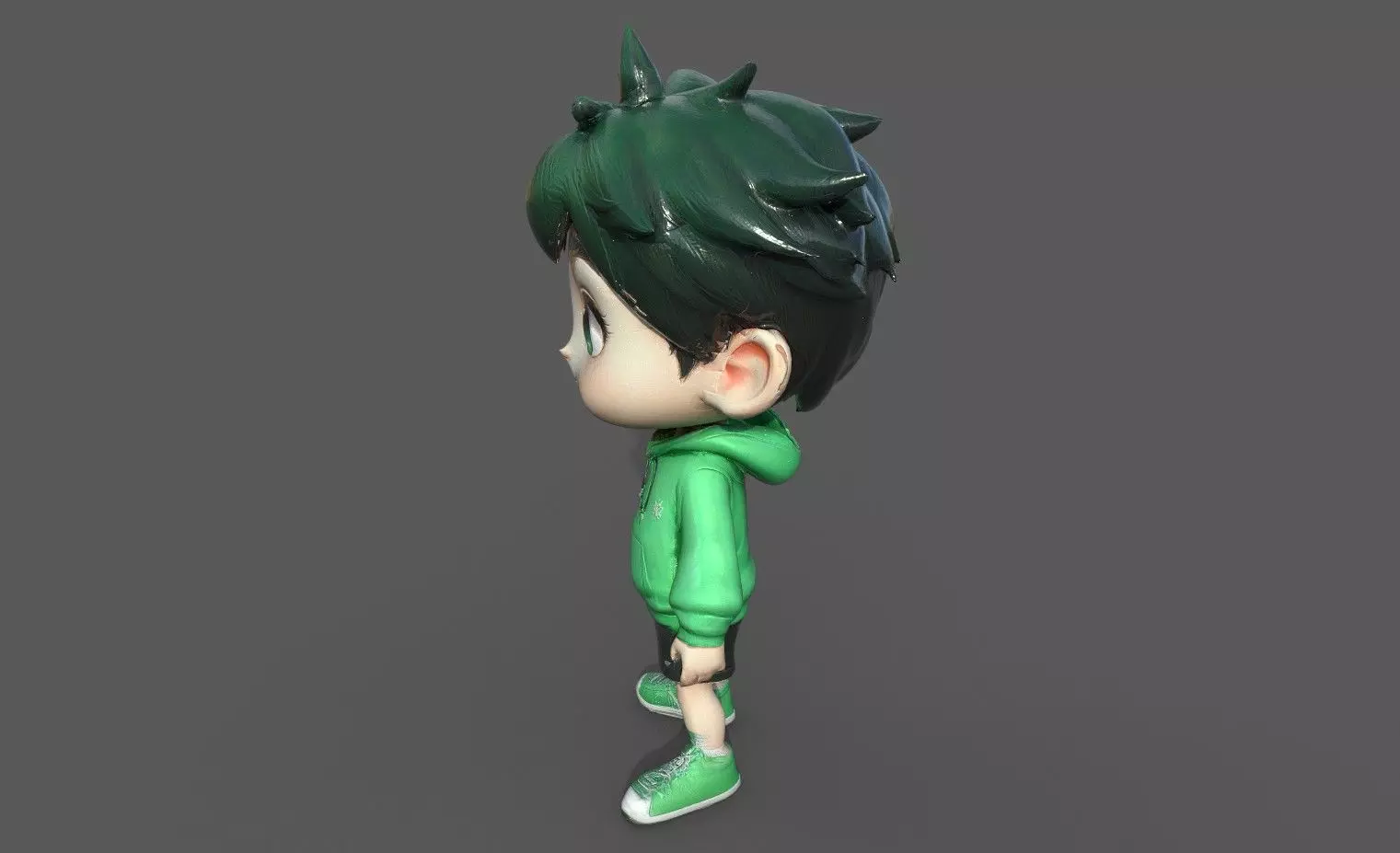 Chibi Adventure Heroes Pack 3 Low-poly 3D model_52