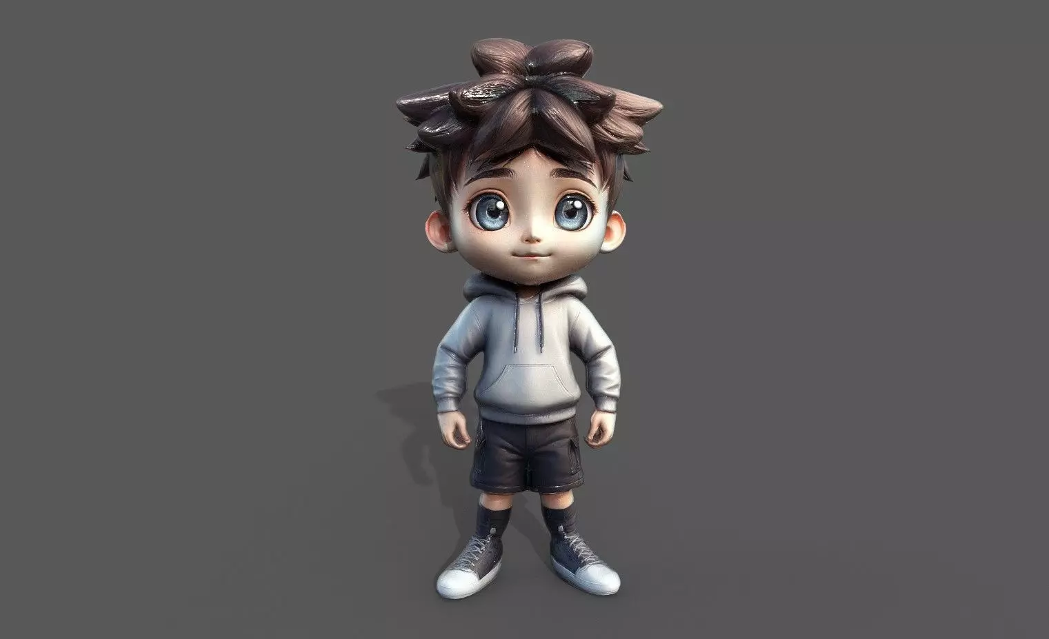 Chibi Adventure Heroes Pack 3 Low-poly 3D model_5