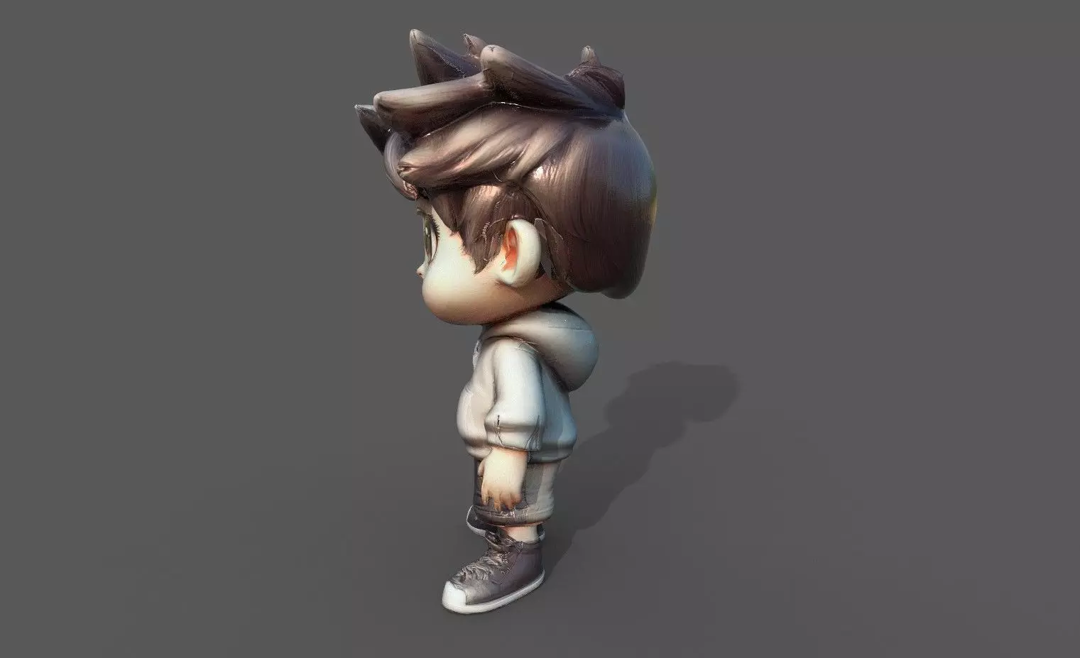 Chibi Adventure Heroes Pack 3 Low-poly 3D model_48
