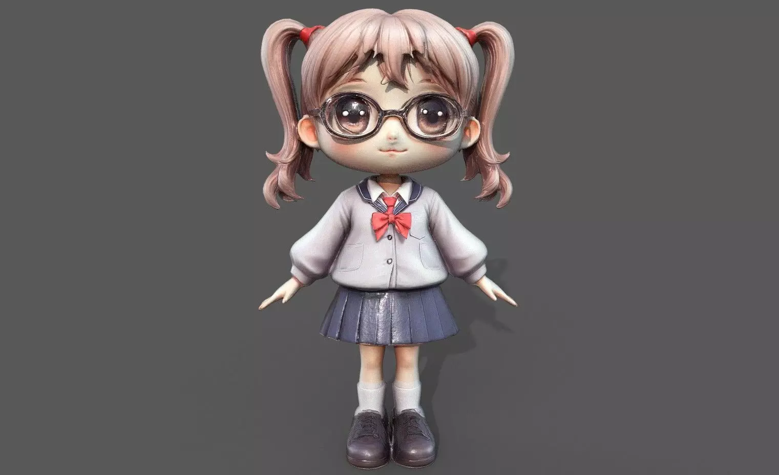 Chibi Adventure Heroes Pack 3 Low-poly 3D model_21