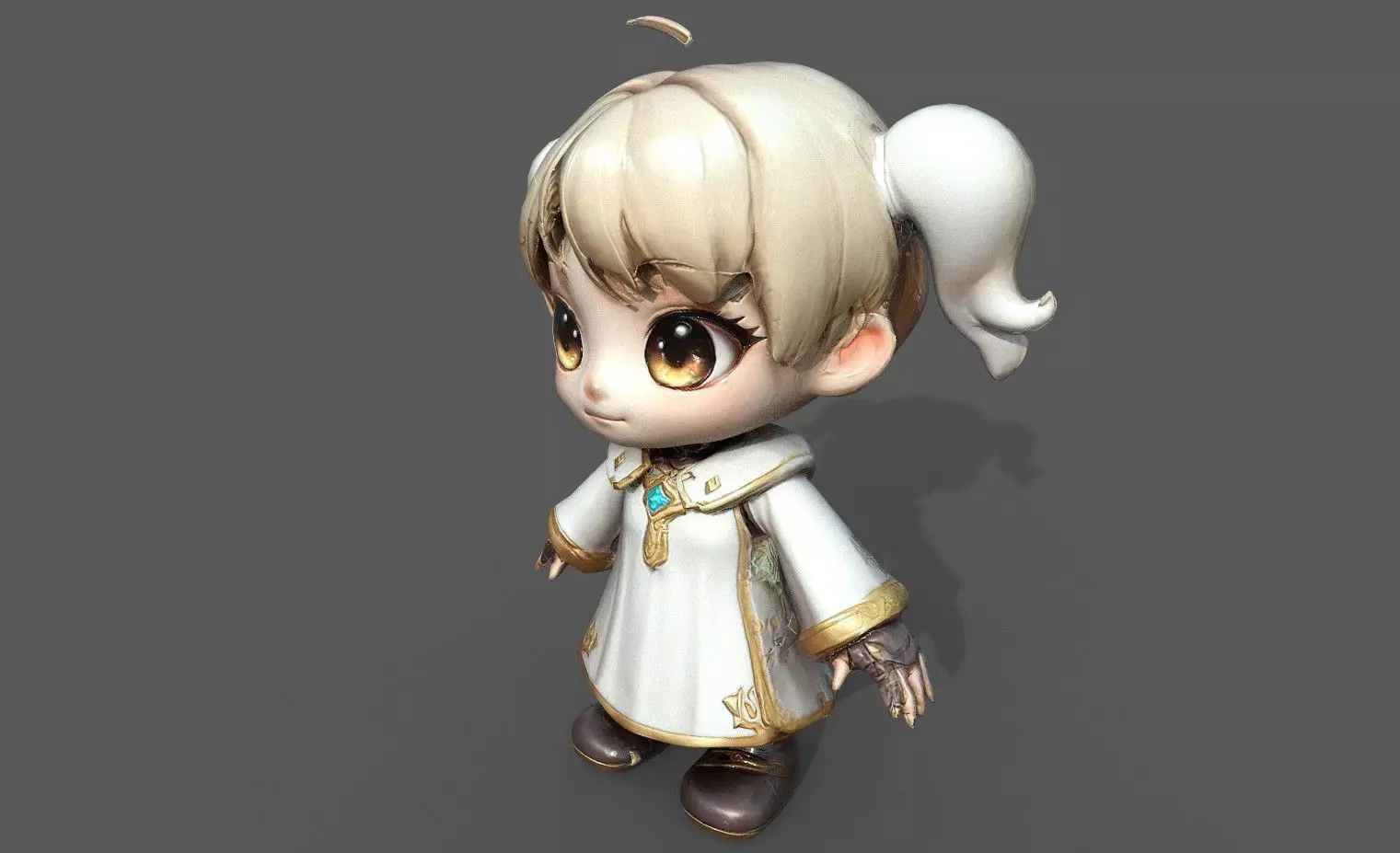 Chibi Adventure Heroes Pack 3 Low-poly 3D model_22