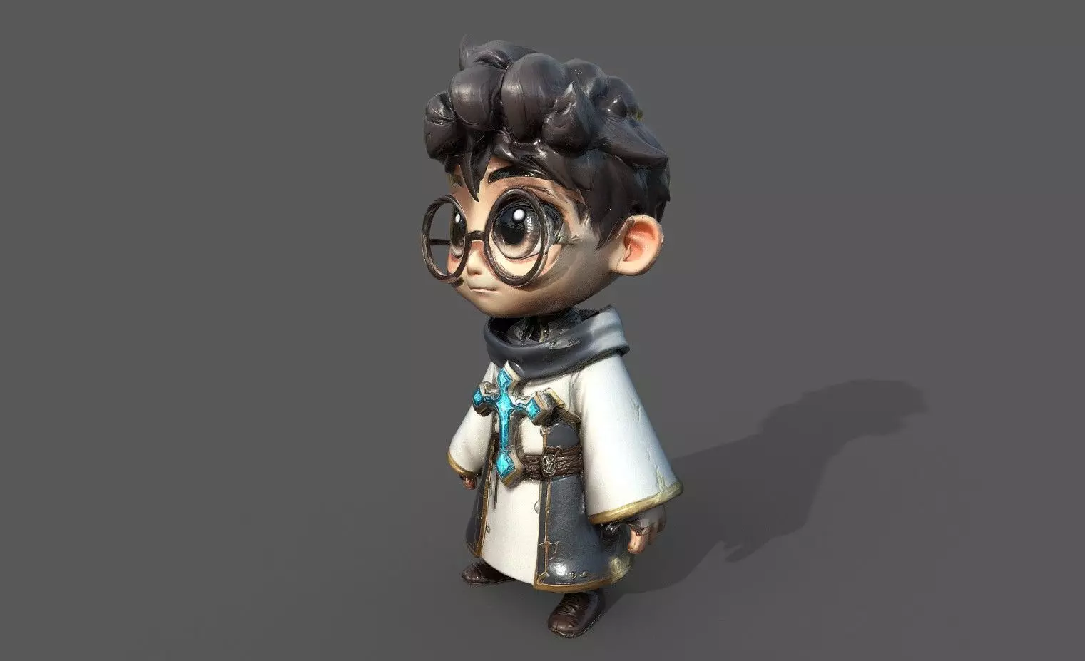 Chibi Adventure Heroes Pack 3 Low-poly 3D model_33