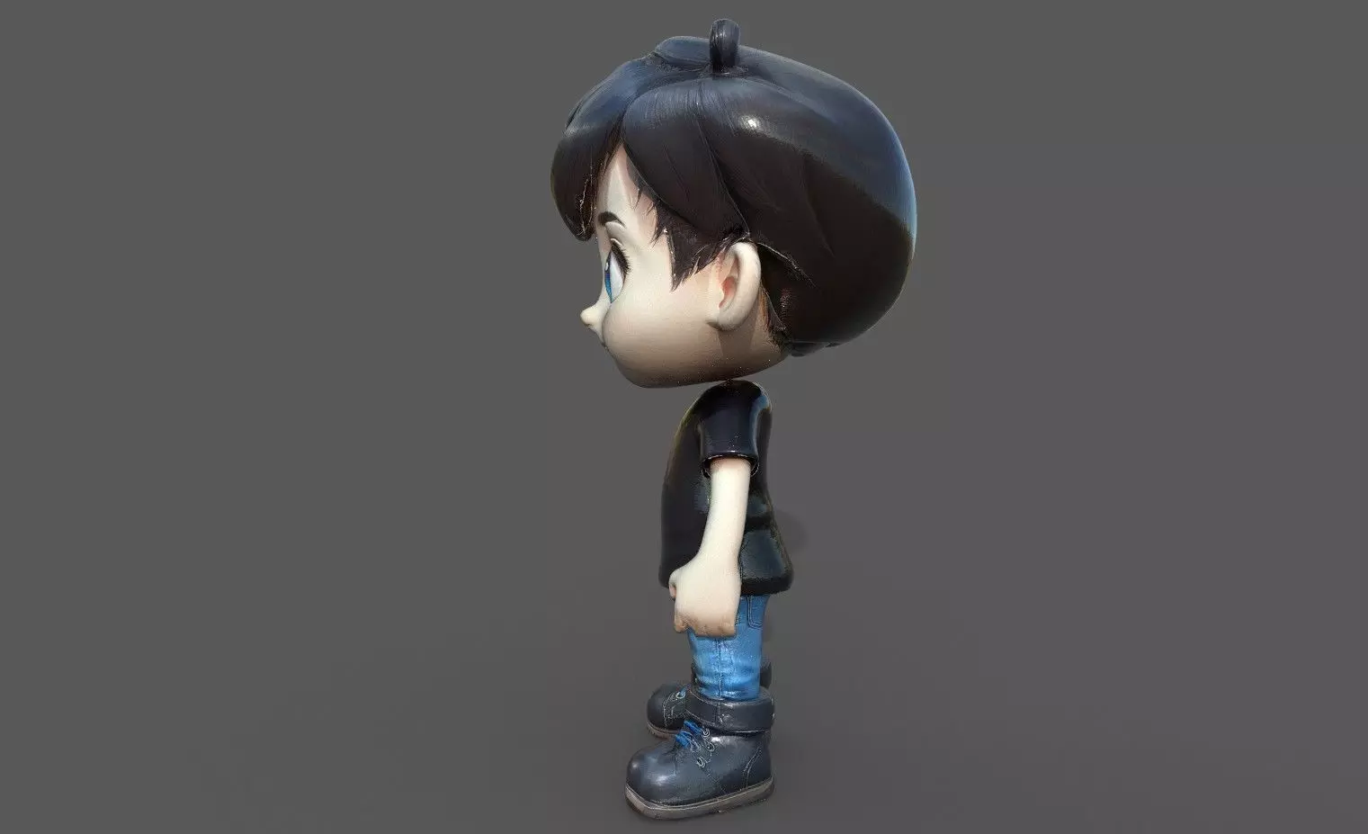 Chibi Adventure Heroes Pack 3 Low-poly 3D model_47