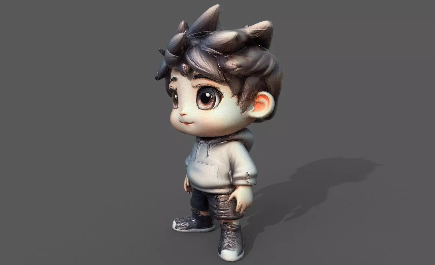 Chibi Adventure Heroes Pack 3 Low-poly 3D model_28