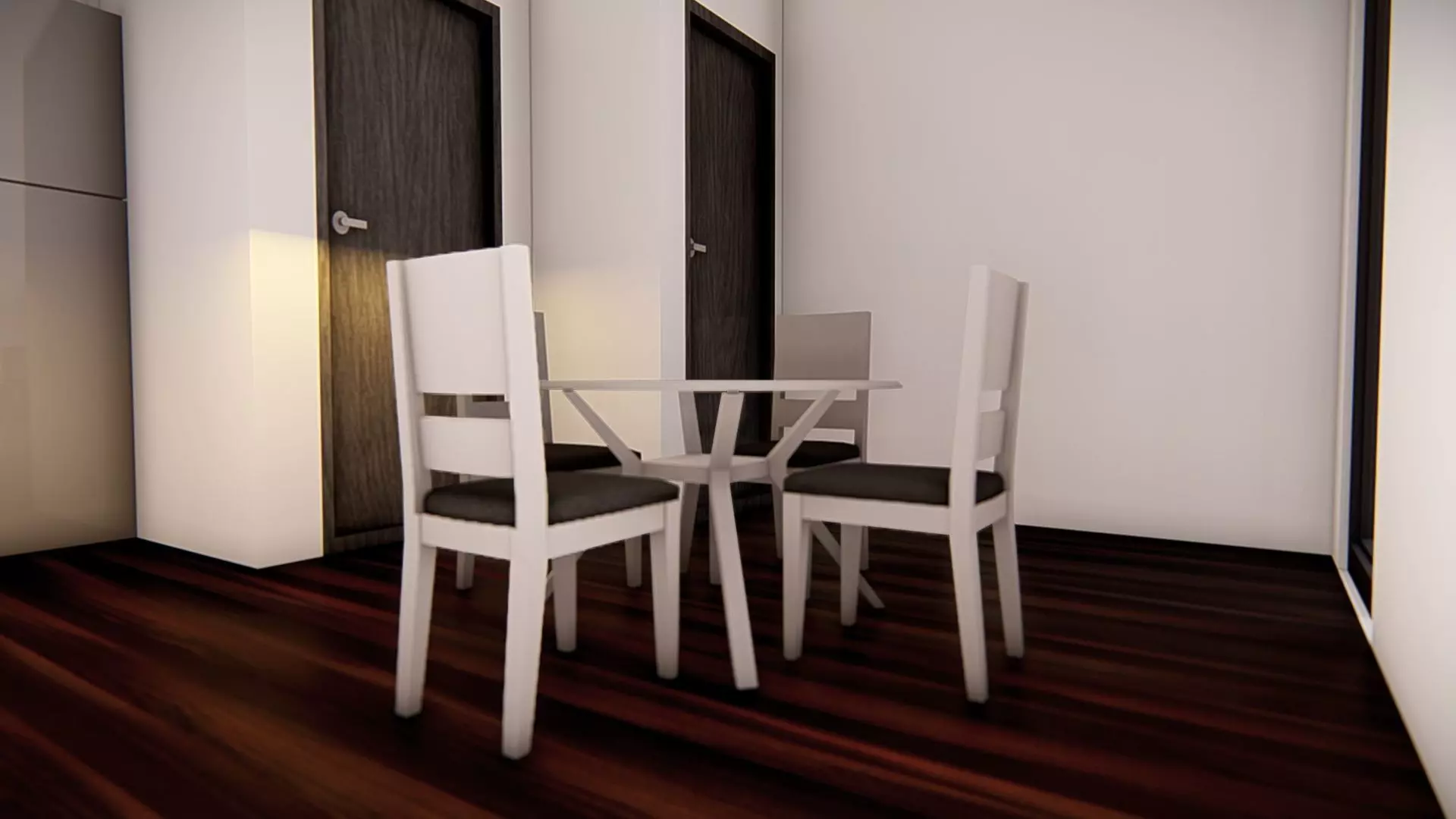 Small Tiny American House 3D Model Modern Minimal design 3D model_4