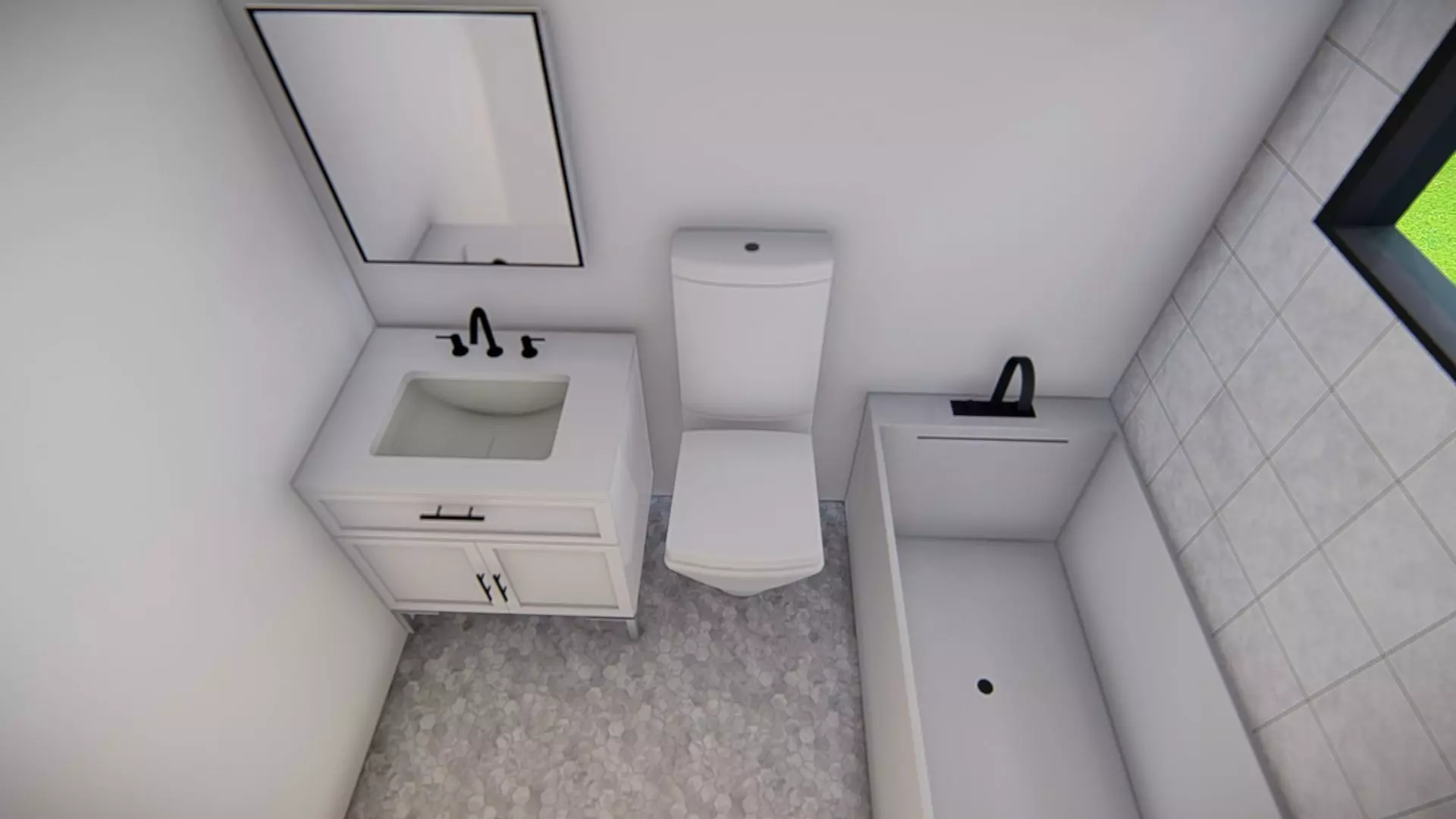 Small Tiny American House 3D Model Modern Minimal design 3D model_5