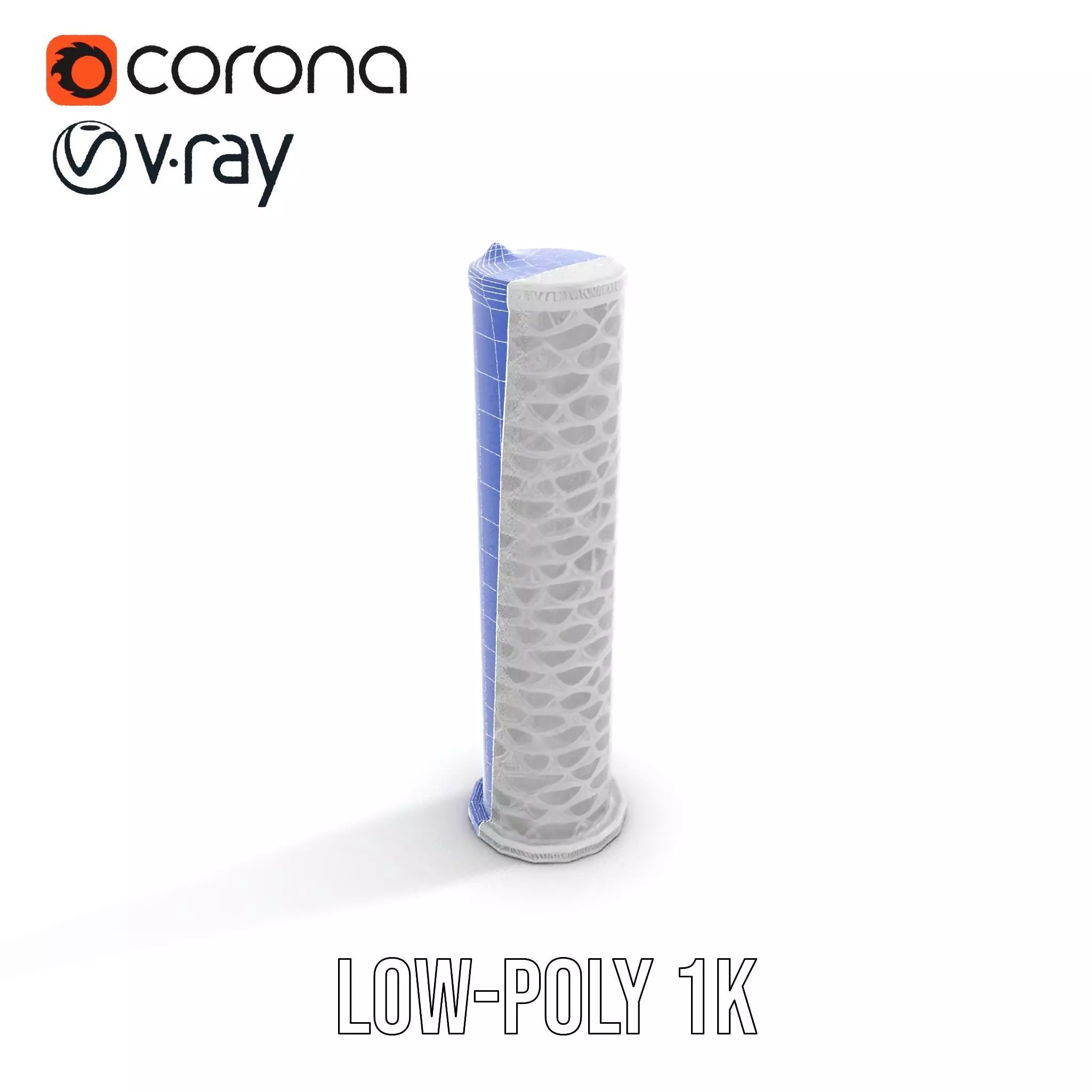 Intricate Silver Cylinder model pack Low-poly 3D model_22