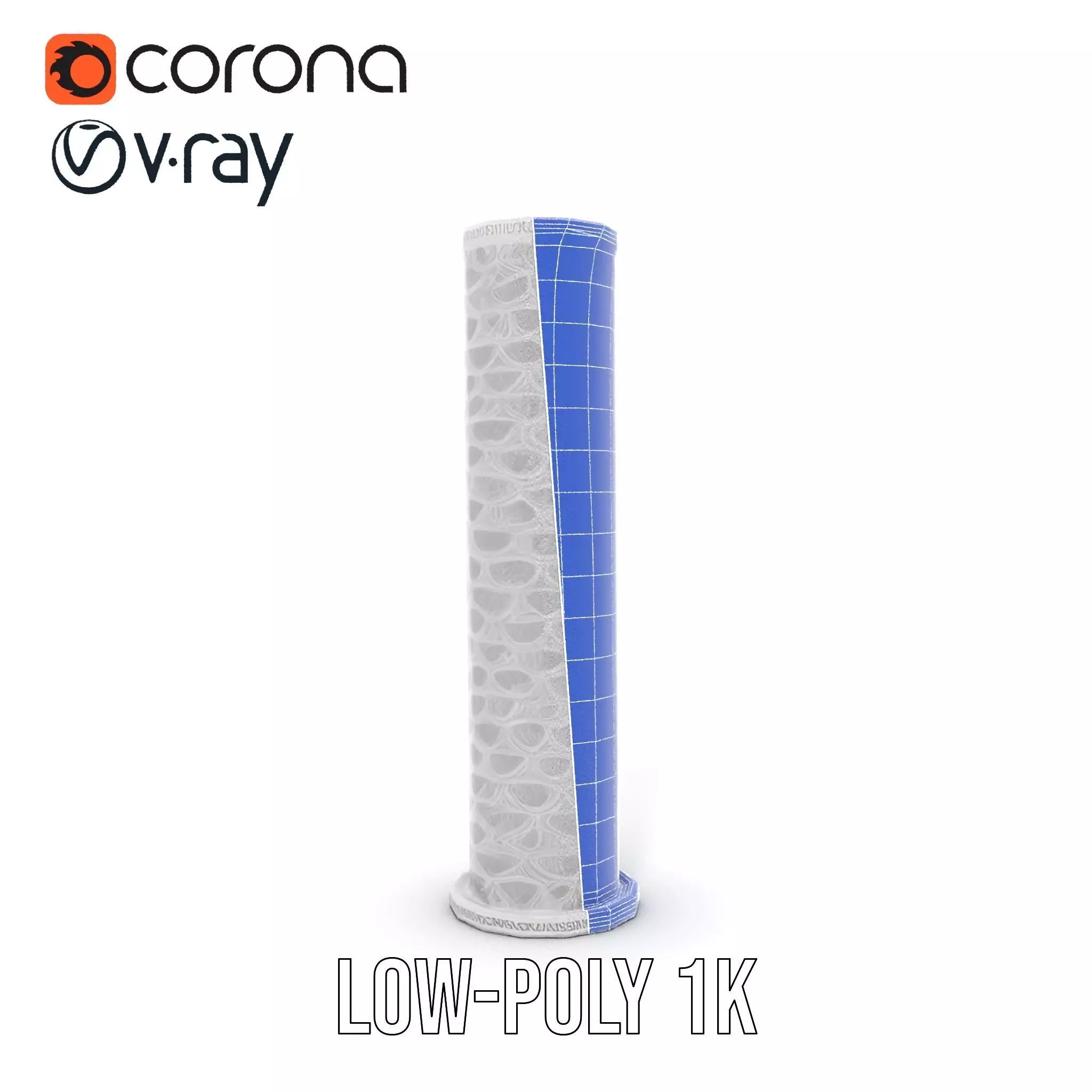 Intricate Silver Cylinder model pack Low-poly 3D model_31