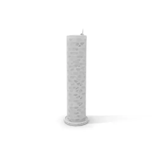 Intricate Silver Cylinder model pack Low-poly 3D model