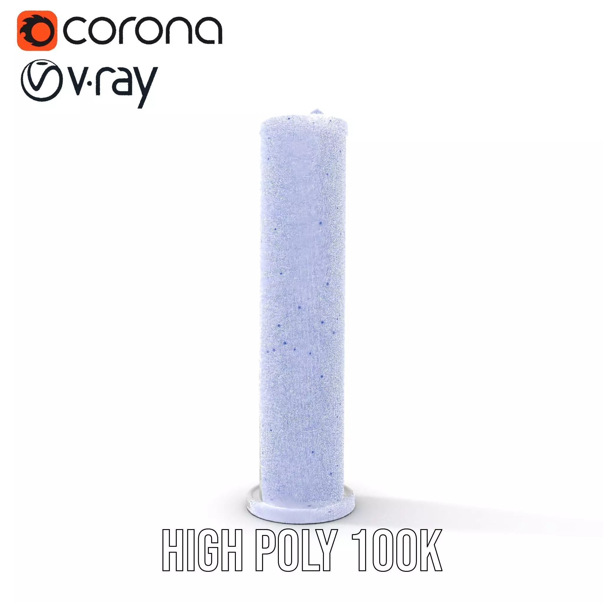 Intricate Silver Cylinder model pack Low-poly 3D model_32