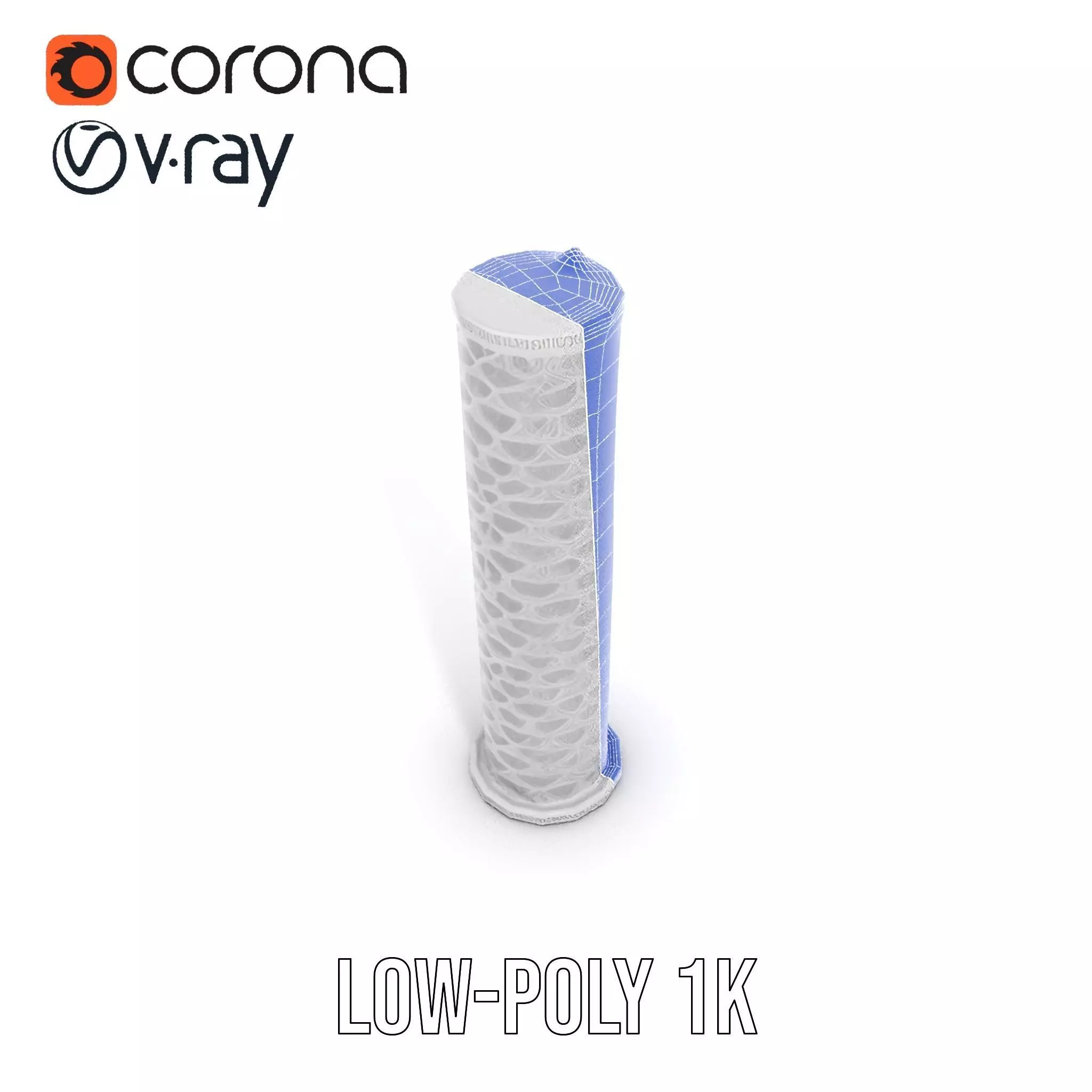 Intricate Silver Cylinder model pack Low-poly 3D model_25