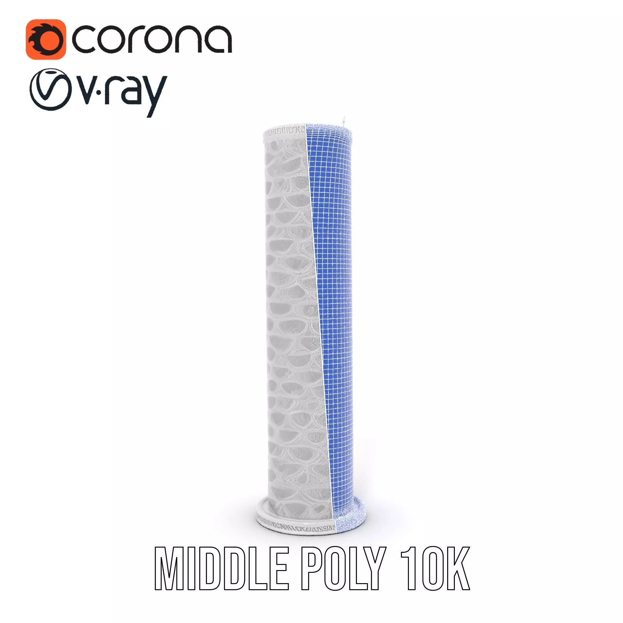 Intricate Silver Cylinder model pack Low-poly 3D model_24