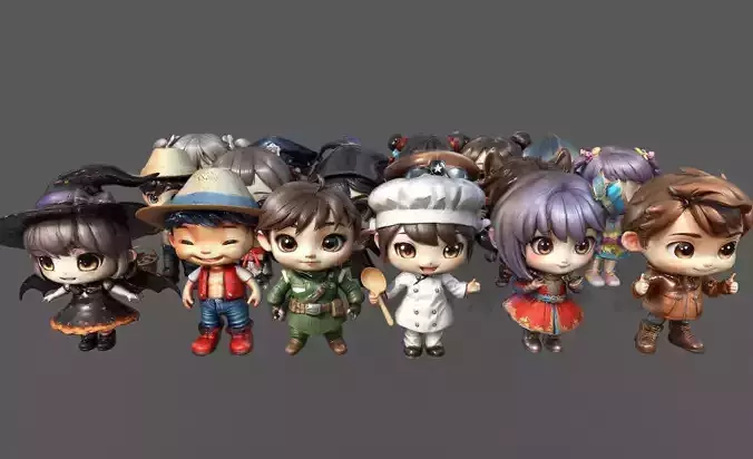 Chibi Adventure Heroes Pack 4