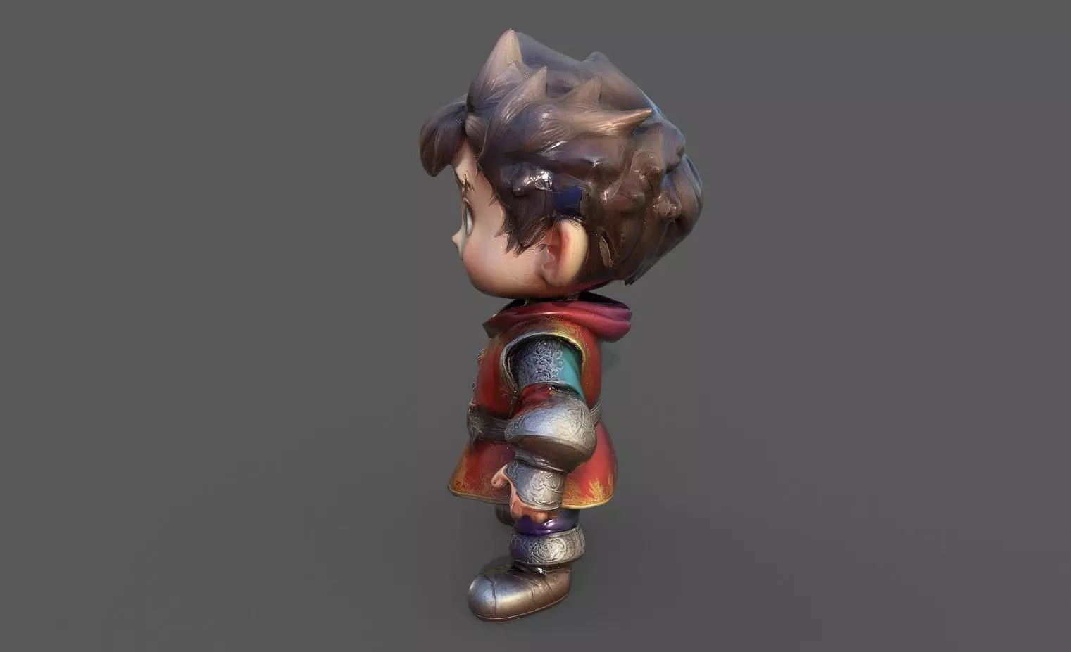 Chibi Adventure Heroes Pack 5 Low-poly 3D model_41