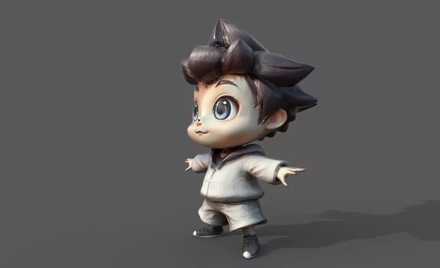 Chibi Adventure Heroes Pack 5 Low-poly 3D model_30