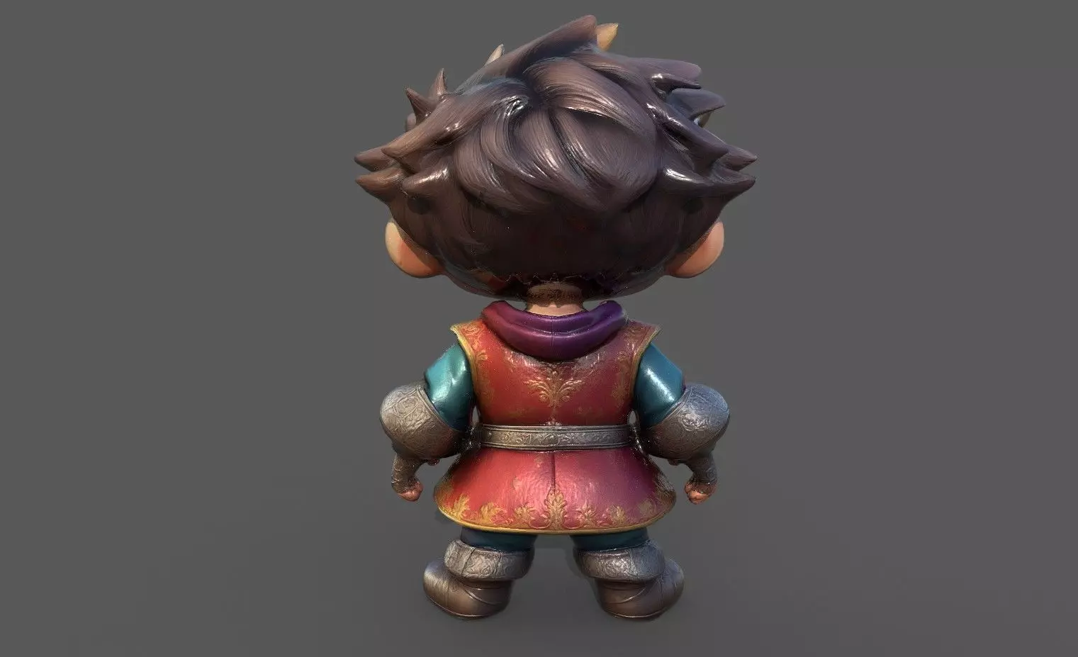 Chibi Adventure Heroes Pack 5 Low-poly 3D model_56