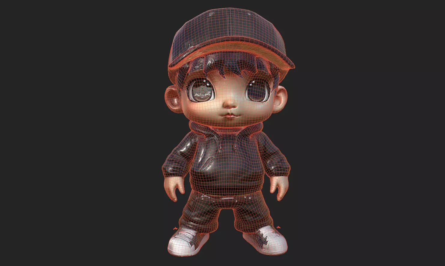 Chibi Adventure Heroes Pack 5 Low-poly 3D model_70