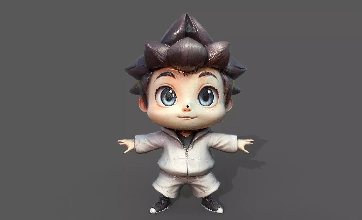 Chibi Adventure Heroes Pack 5 Low-poly 3D model_15