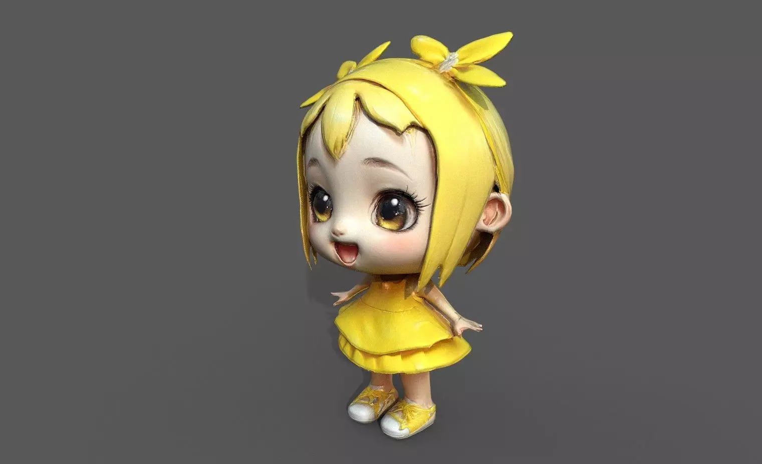Chibi Adventure Heroes Pack 5 Low-poly 3D model_21