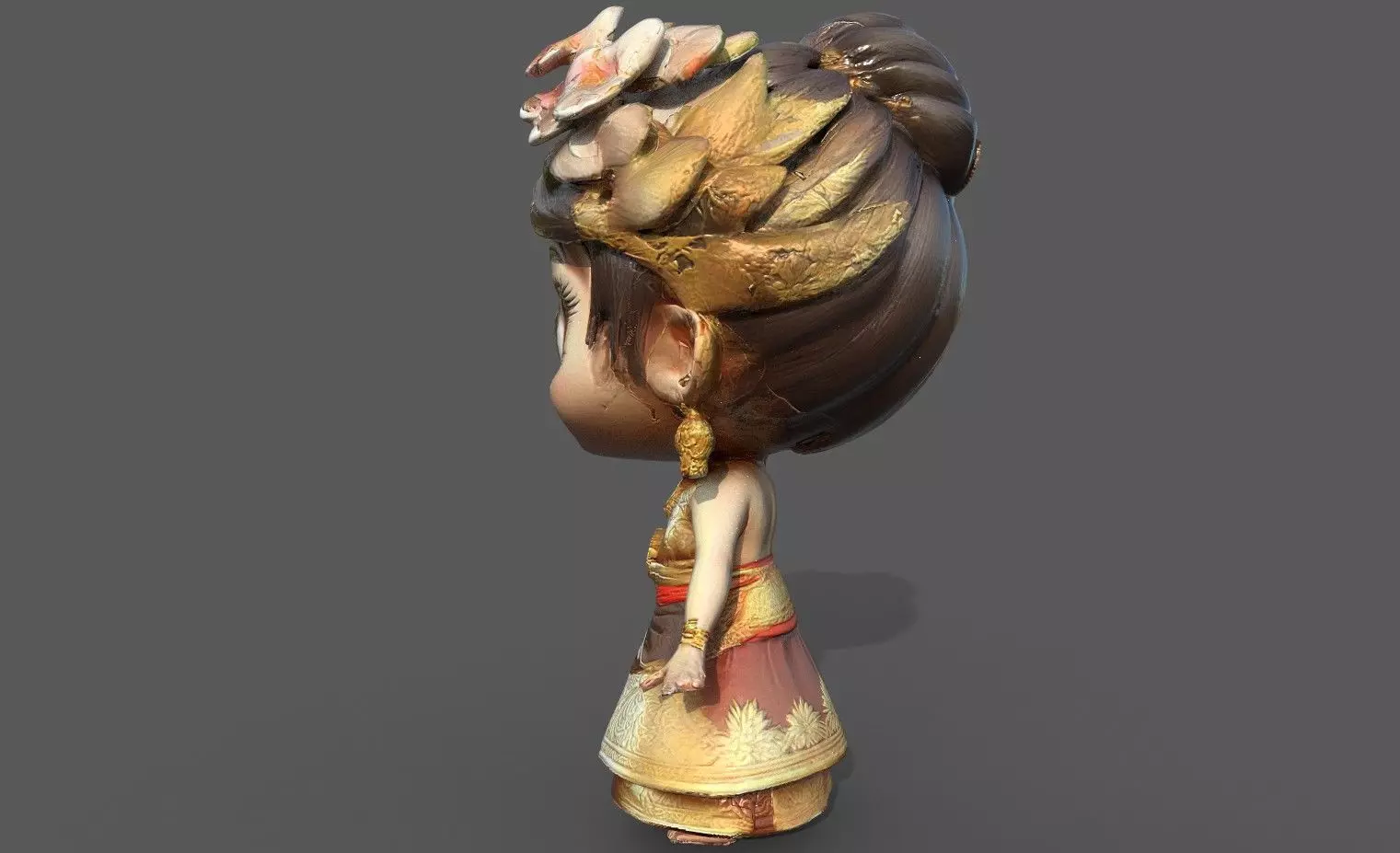 Chibi Adventure Heroes Pack 5 Low-poly 3D model_43