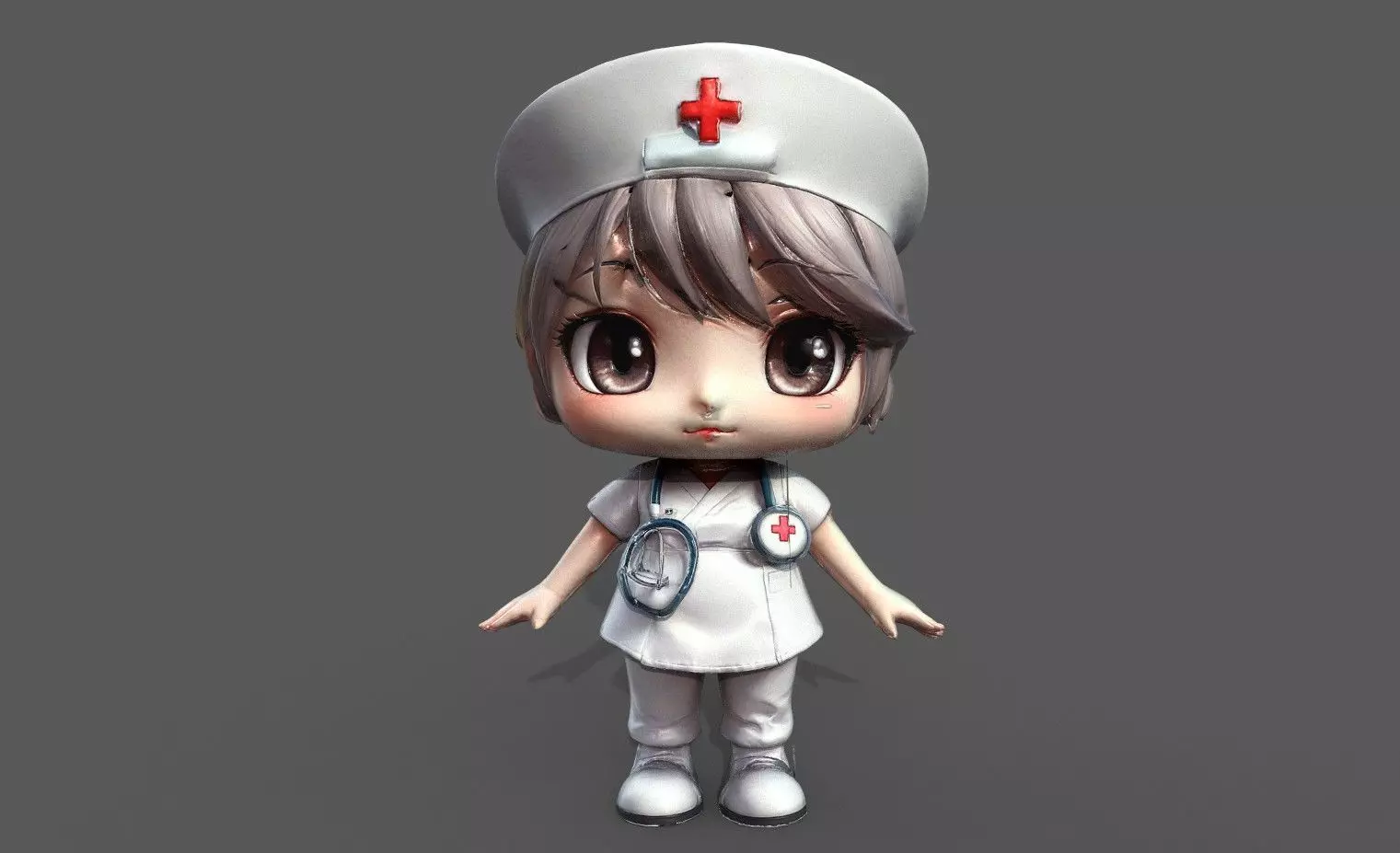 Chibi Adventure Heroes Pack 5 Low-poly 3D model_16