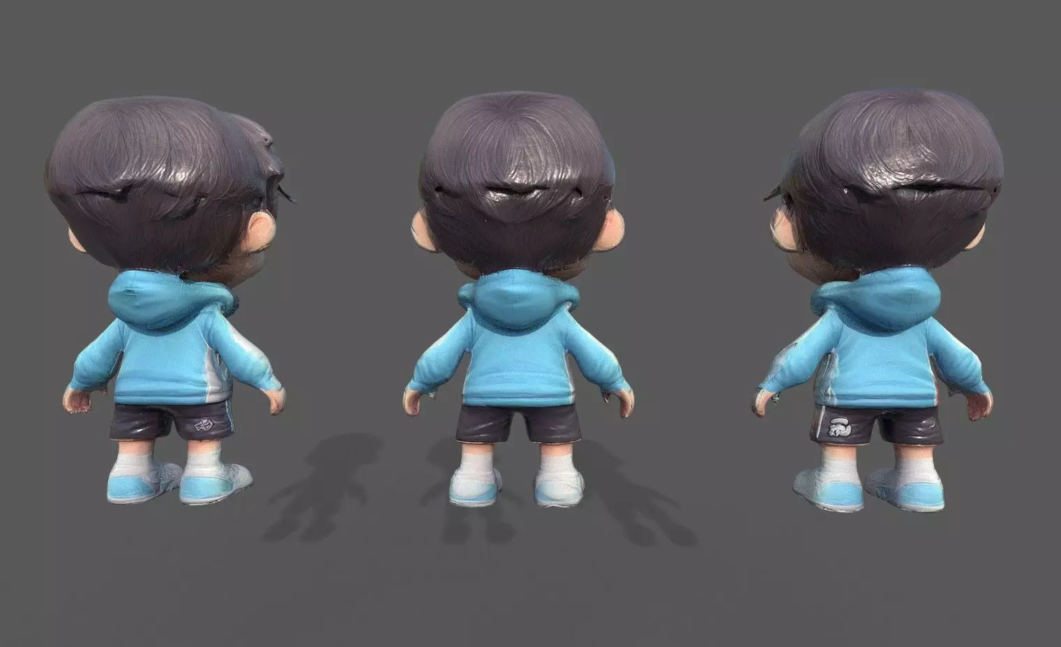 Chibi Adventure Heroes Pack 5 Low-poly 3D model_53