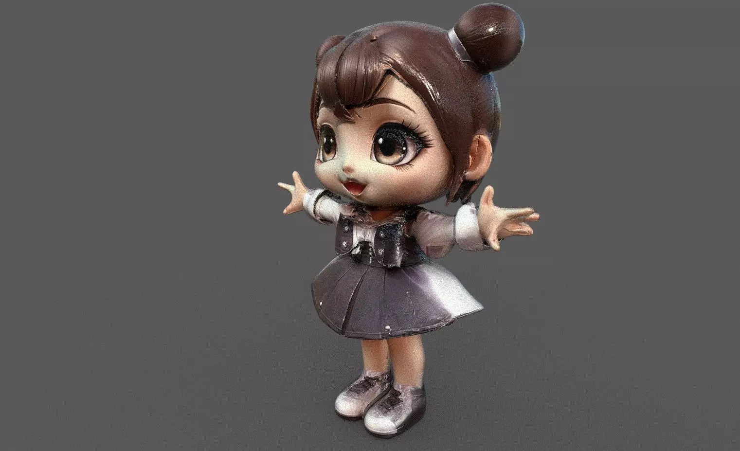 Chibi Adventure Heroes Pack 5 Low-poly 3D model_29