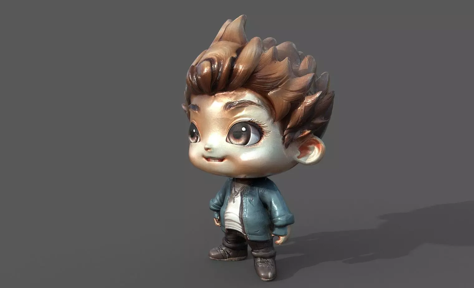 Chibi Adventure Heroes Pack 5 Low-poly 3D model_20