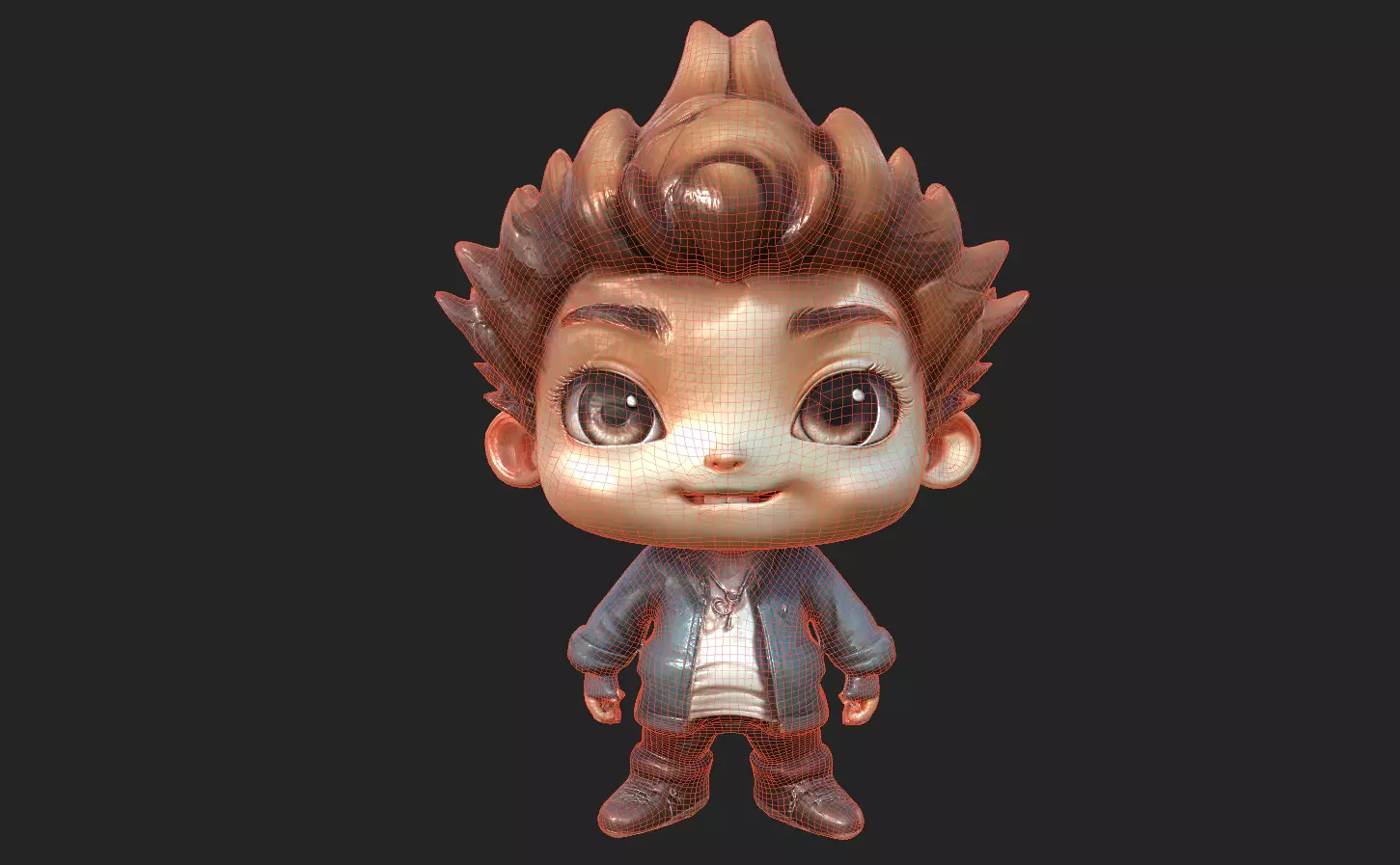 Chibi Adventure Heroes Pack 5 Low-poly 3D model_65