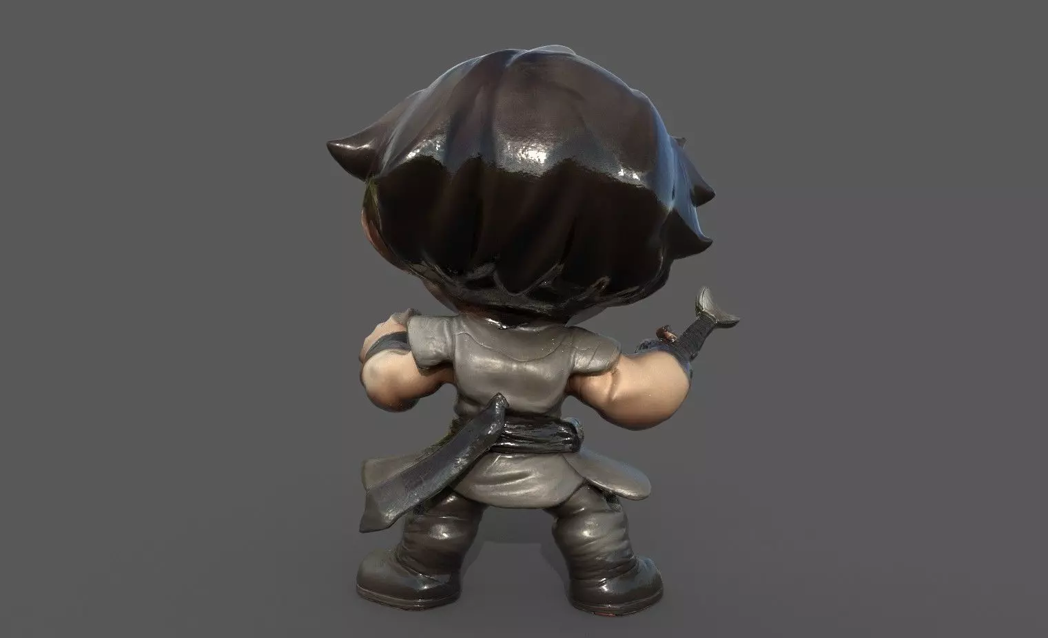 Chibi Adventure Heroes Pack 5 Low-poly 3D model_48