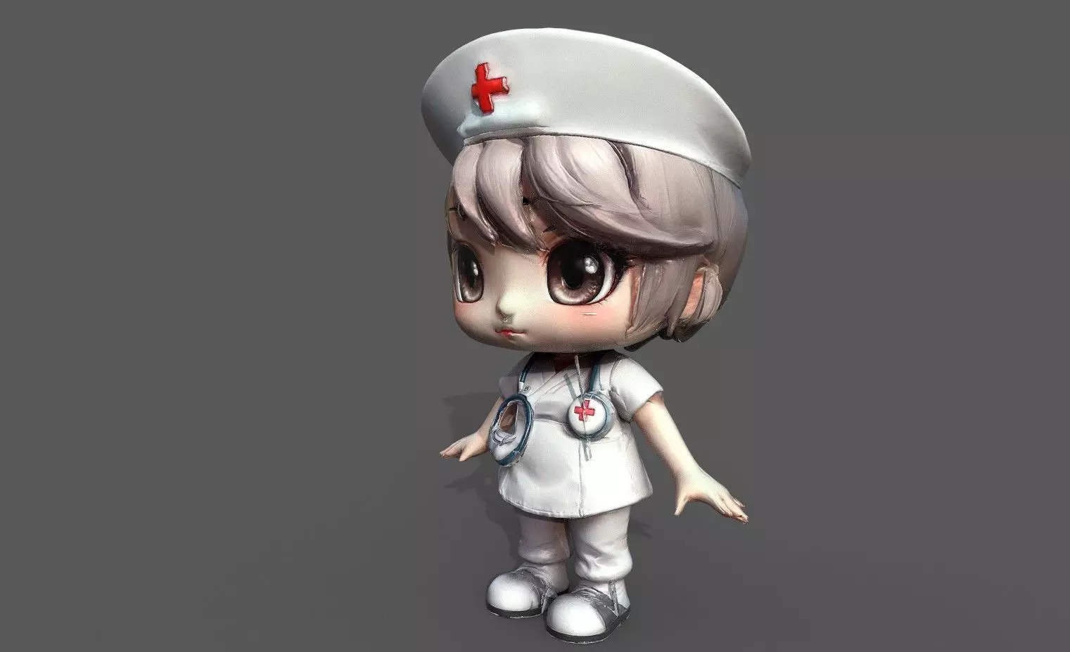 Chibi Adventure Heroes Pack 5 Low-poly 3D model_31