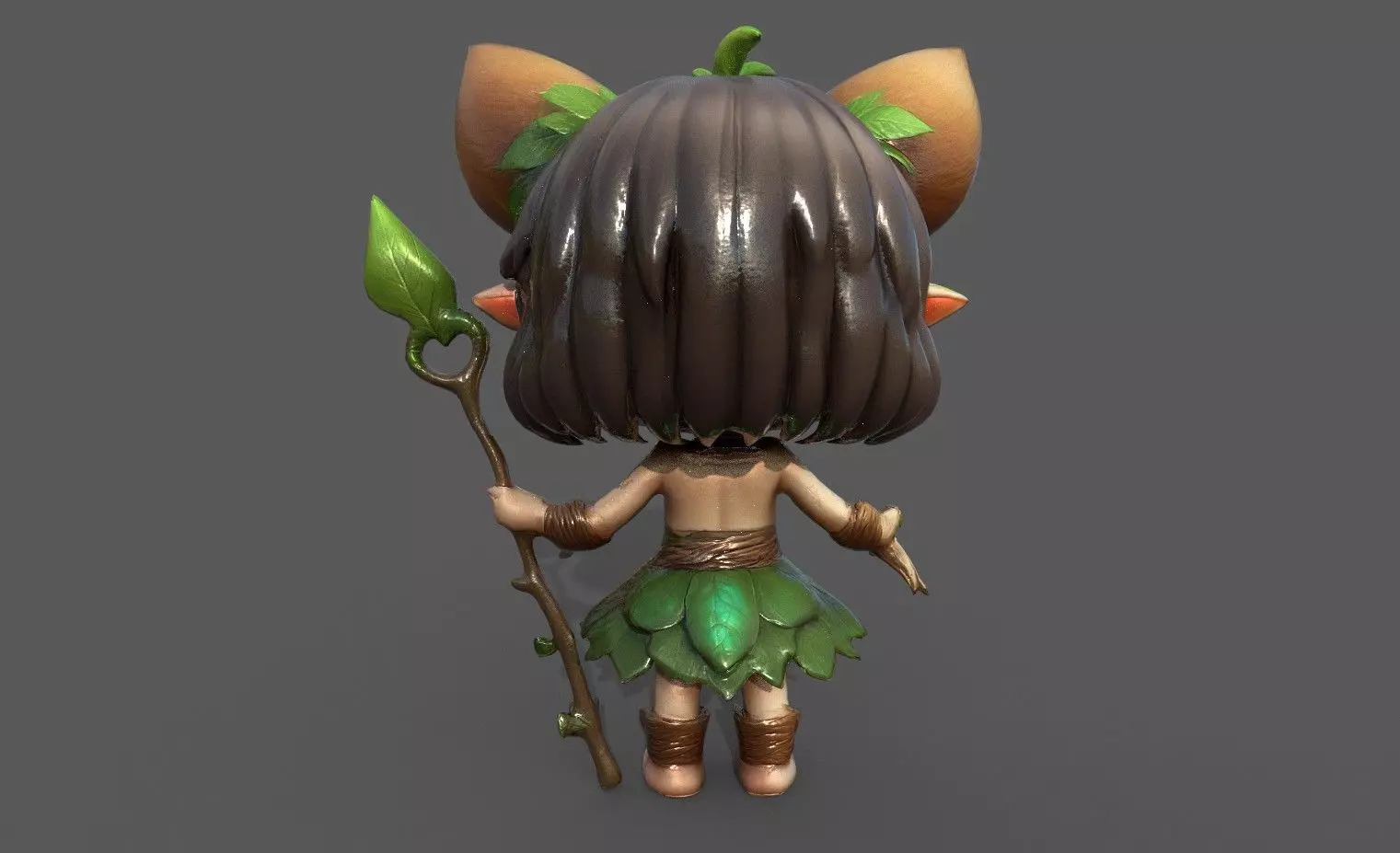 Chibi Adventure Heroes Pack 5 Low-poly 3D model_49