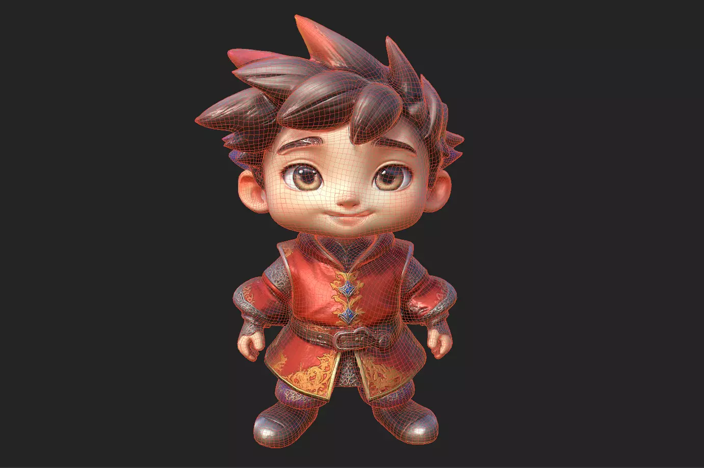 Chibi Adventure Heroes Pack 5 Low-poly 3D model_71