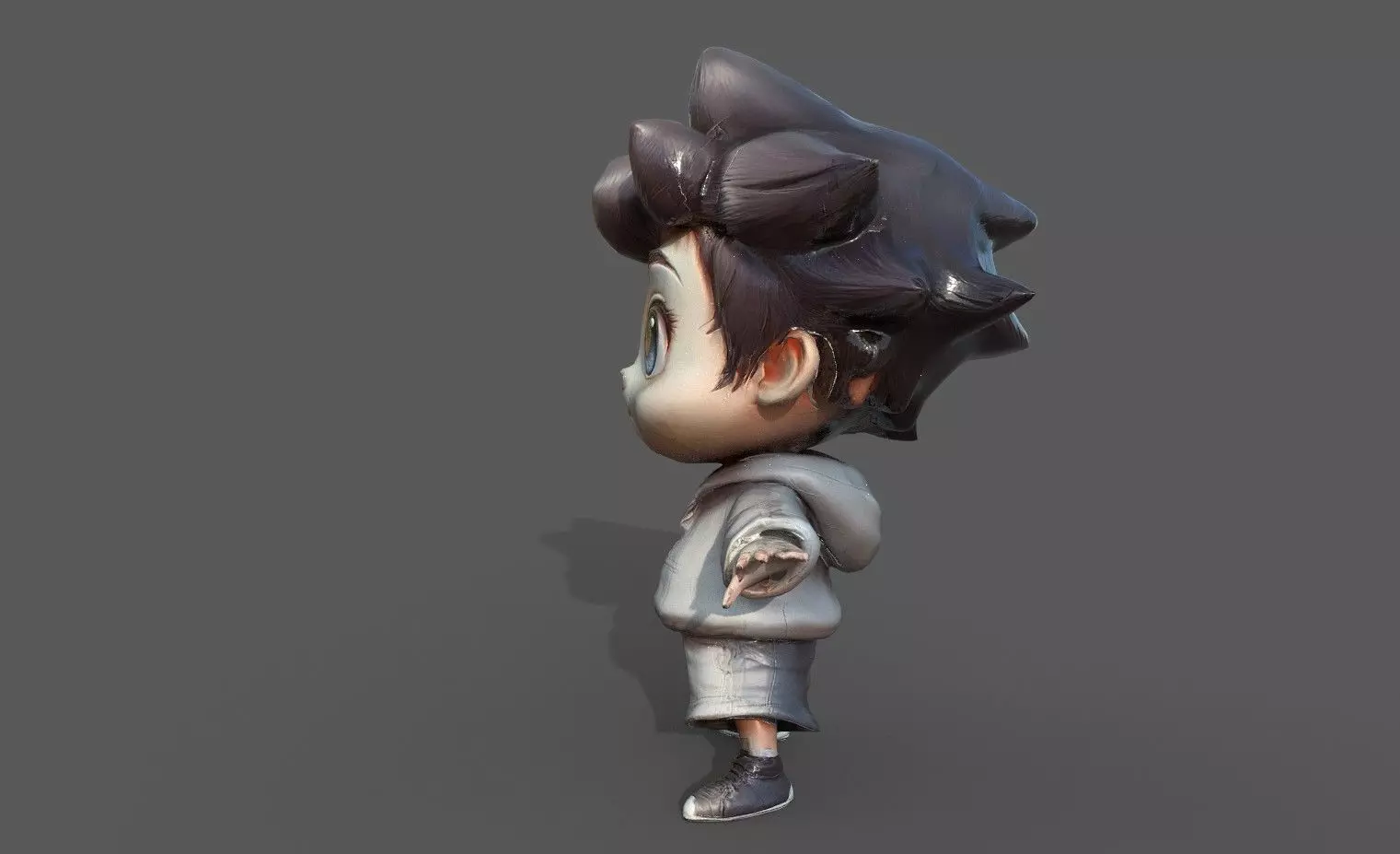 Chibi Adventure Heroes Pack 5 Low-poly 3D model_45